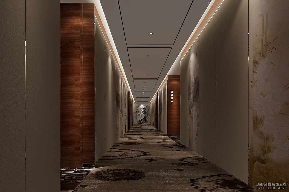 酒店走廊装修设计效果图