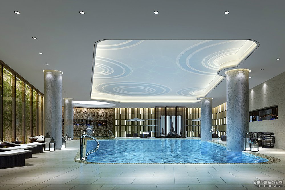 星级酒店游泳池设计效果图