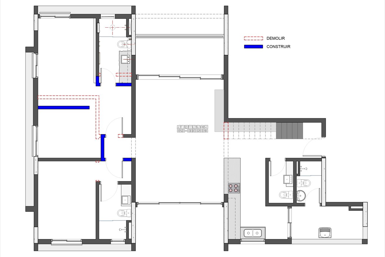 小复式公寓 - 户型平面设计图纸