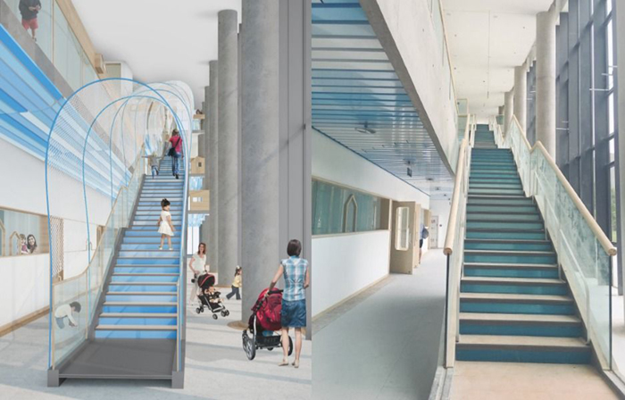 早教中心装修-创意楼梯设计效果图